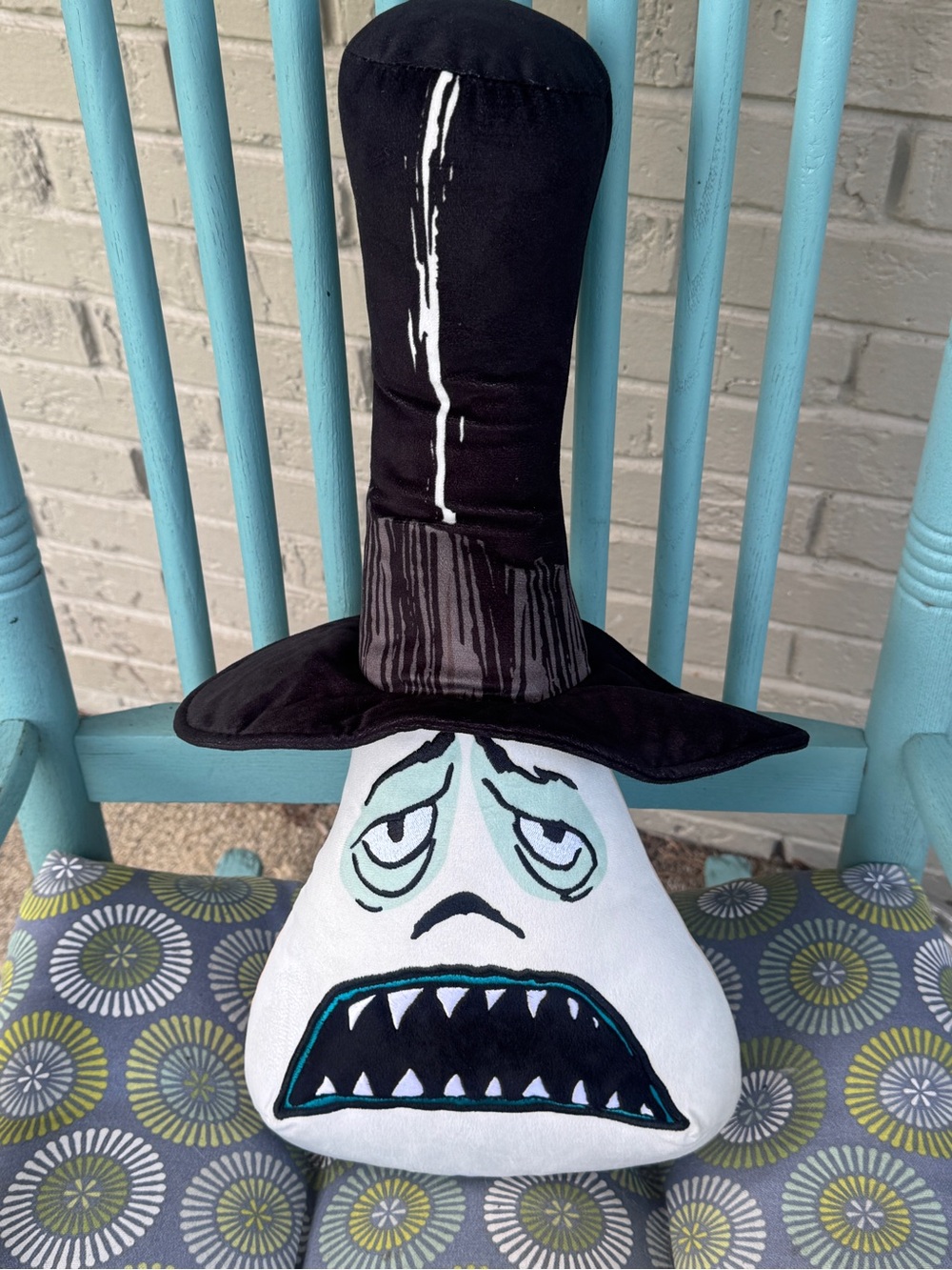 Disney The Nightmare Before Christmas Mayor Reversible Plush Doll Two Faces 20”